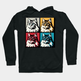 Siberian Cat Pop Art - Cat Lovers Hoodie
